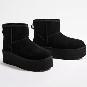 UGG Black Classic Mini Platform Boots